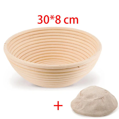 Oval Rattan Bread Proofing Basket — Wicker Dough Fermentation Sourdough Banneton Bread Basket