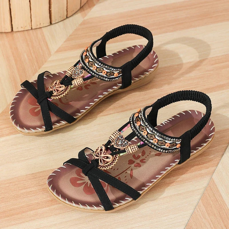 Women’s Summer Casual Sandals - Comfortable Walking Beach Shoes Outdoor Party Footwear for Ladies
