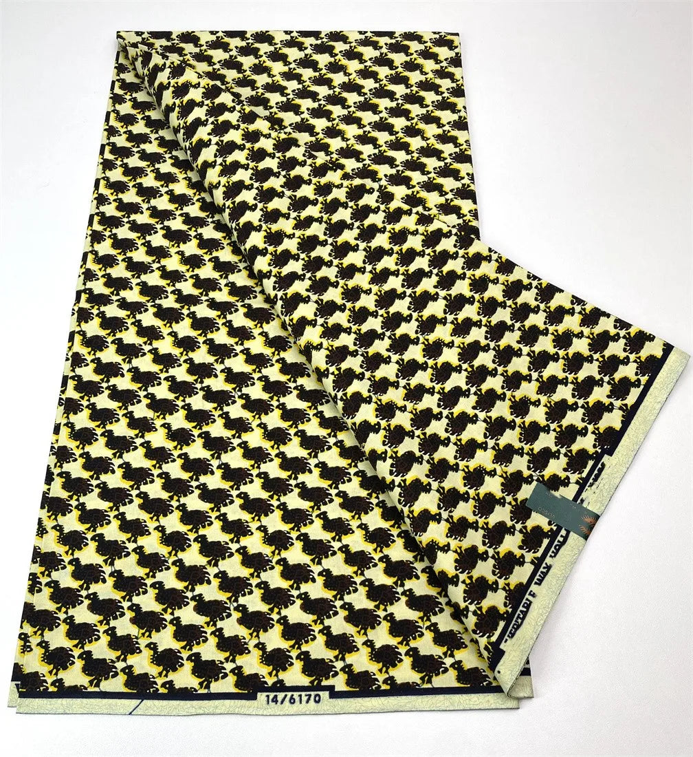Latest Style Ankara Wax Print Fabric - 100% Cotton High Quality Soft African Real Wax Material