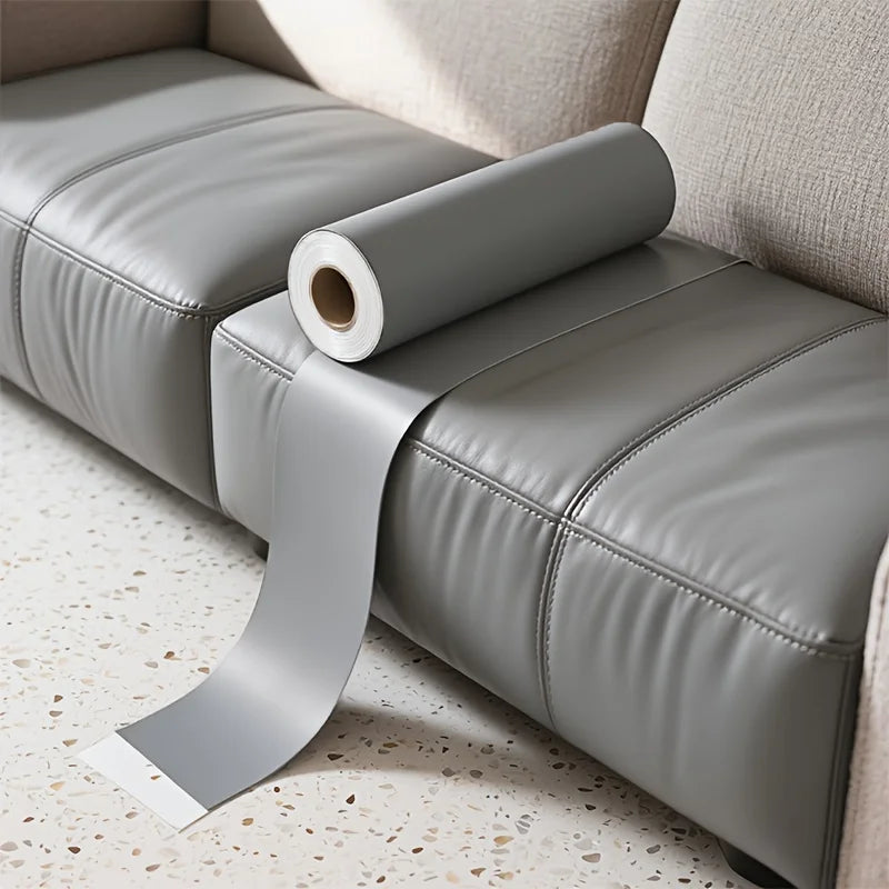 Large Self-Adhesive PU Leather Repair Patch – Faux Leather Tape for Sofa, Car & EV Seats