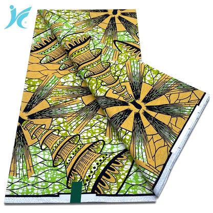 African Real Wax Print Fabric - 100% Cotton Ankara Sewing Material Wholesale Quality