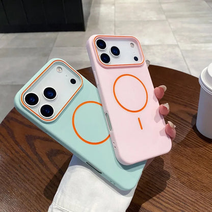 Luxury Magnetic Matte Phone Case - Soft Shockproof MagSafe Cover for iPhone 17 Pro Max & More