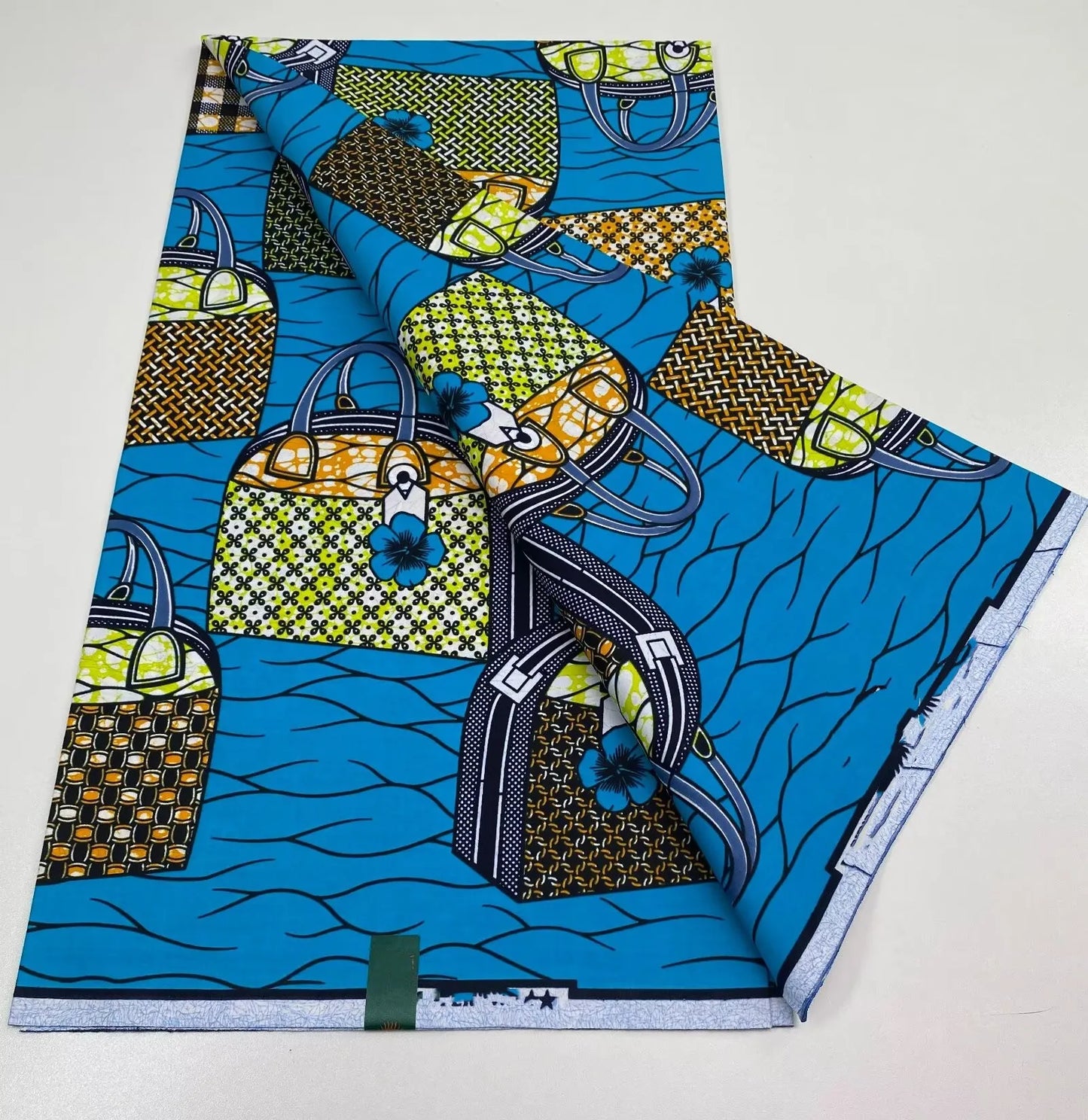 African Real Print Ankara Wax Fabric - Soft 100% Cotton Pagne 6 Yards