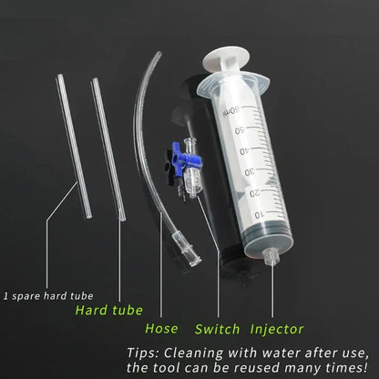 RL225 Tubeless Tyre Injector — Bicycle Sealant Injection Tool with Valve for MTB & Road Bikes