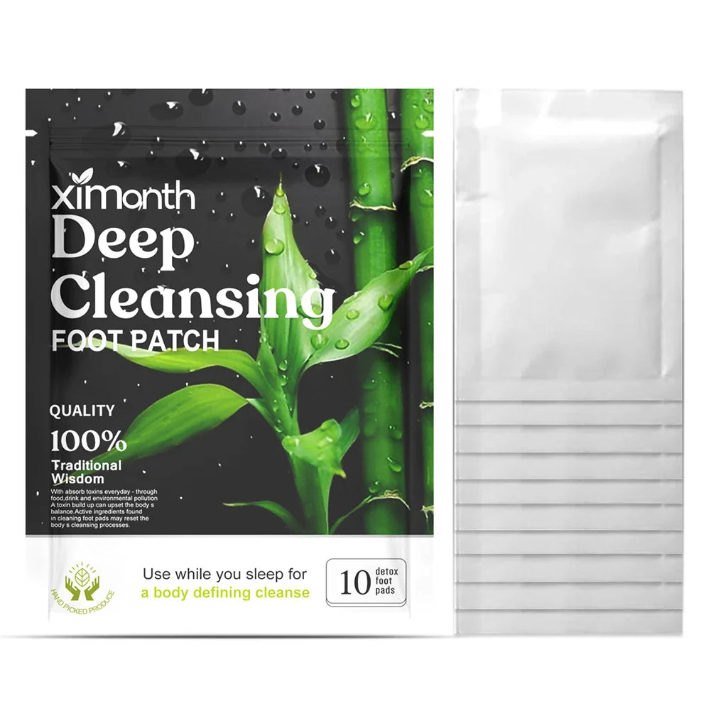 Natural Detox Foot Patches – 10-50PCS/Bag, Herbal Stress Relief, Deep Sleep, and Foot Care Detox Stickers