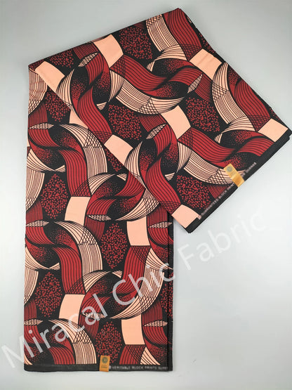 Guaranteed Veritable African Real Wax Fabric - 100% Cotton High Quality Ankara Pagne 6 Yards Nigerian Women’s Style Dress Material