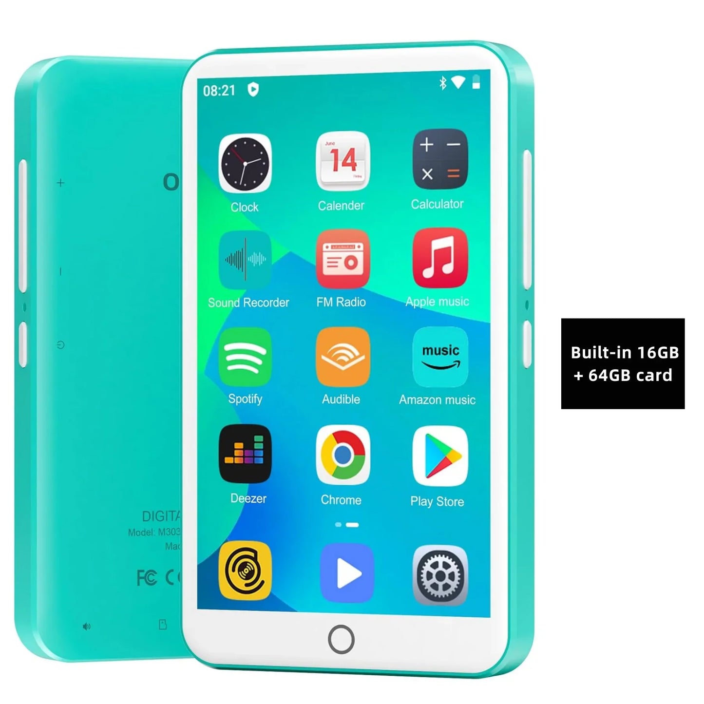 Android 9 MP3 Player - 16GB/80GB Bluetooth WiFi Music Player with 4.0-Inch Screen, FM Radio & eBook Support