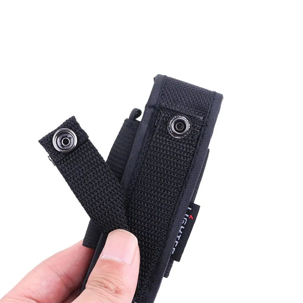 Molle Flashlight Holster - Nylon Tactical Torch Pouch Belt Holder for T305 T309 T410 Camping Outdoor EDC Tools