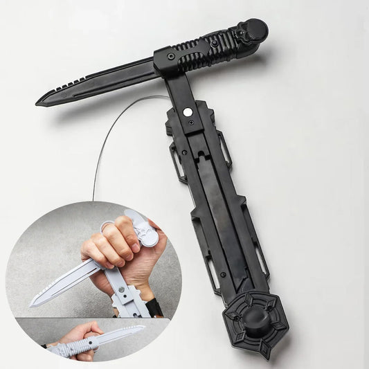 Assassin Sleeve Sword Toy - Retractable Rotating Blade Cosplay Prop for Kids, Interactive Game Play & Birthday Party Gift