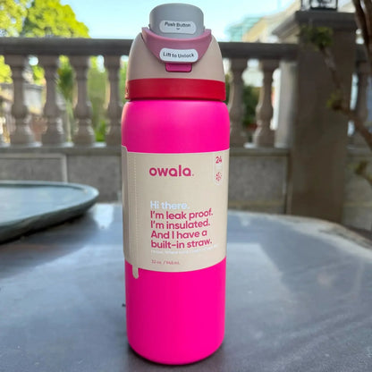 32oz Insulated Stainless Steel Water Bottle with Straw – BPA-Free Sports Bottle, Perfect for Travel