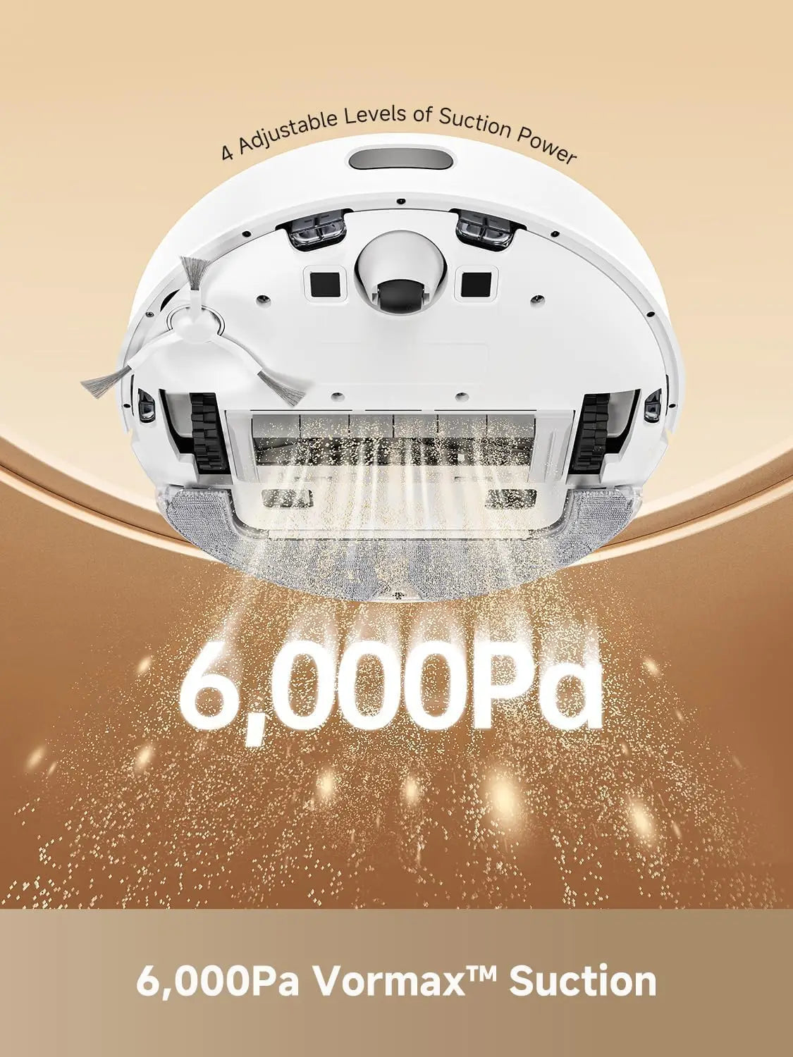 D10 Plus Gen 2 Robot Vacuum & Mop - Self Emptying Base, 6000Pa Suction and LiDAR Smart Navigation