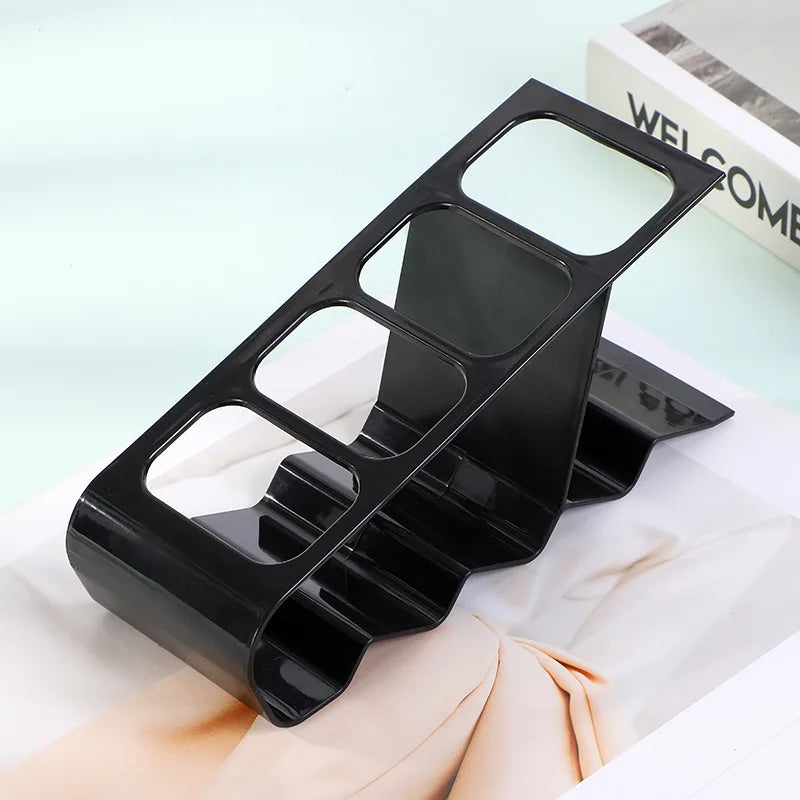 Remote Control Organizer Rack – Compact Storage with Compartments & Anti-Slip Base for TV Remotes and Mobile Devices