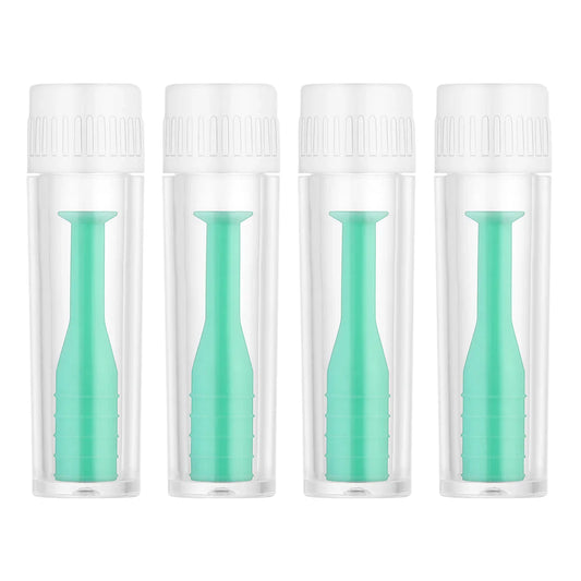 4pcs Contact Lens Suction Stick Set – Inserter & Remover Plunger Tweezers Eye Care Tool Kit for Lens Handling