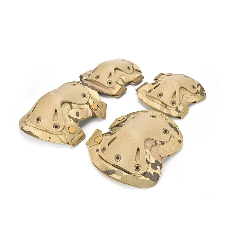 Outdoor Tactical Knee & Elbow Pads - Protective Gear for Cycling, Hiking & Mountaineering