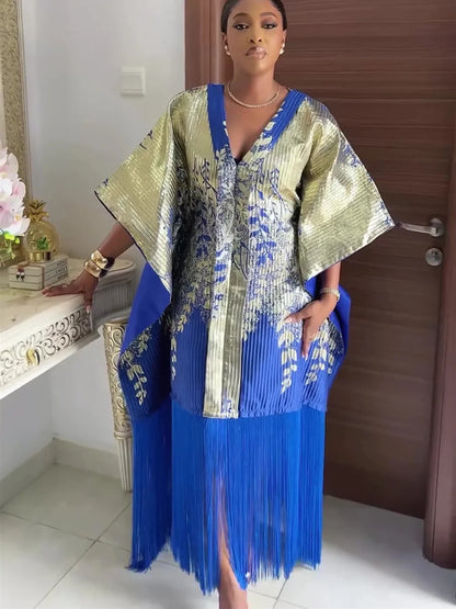 African Dresses for Women - Traditional Dashiki Ankara Gown, Abaya, Kaftan Maxi Long Dress