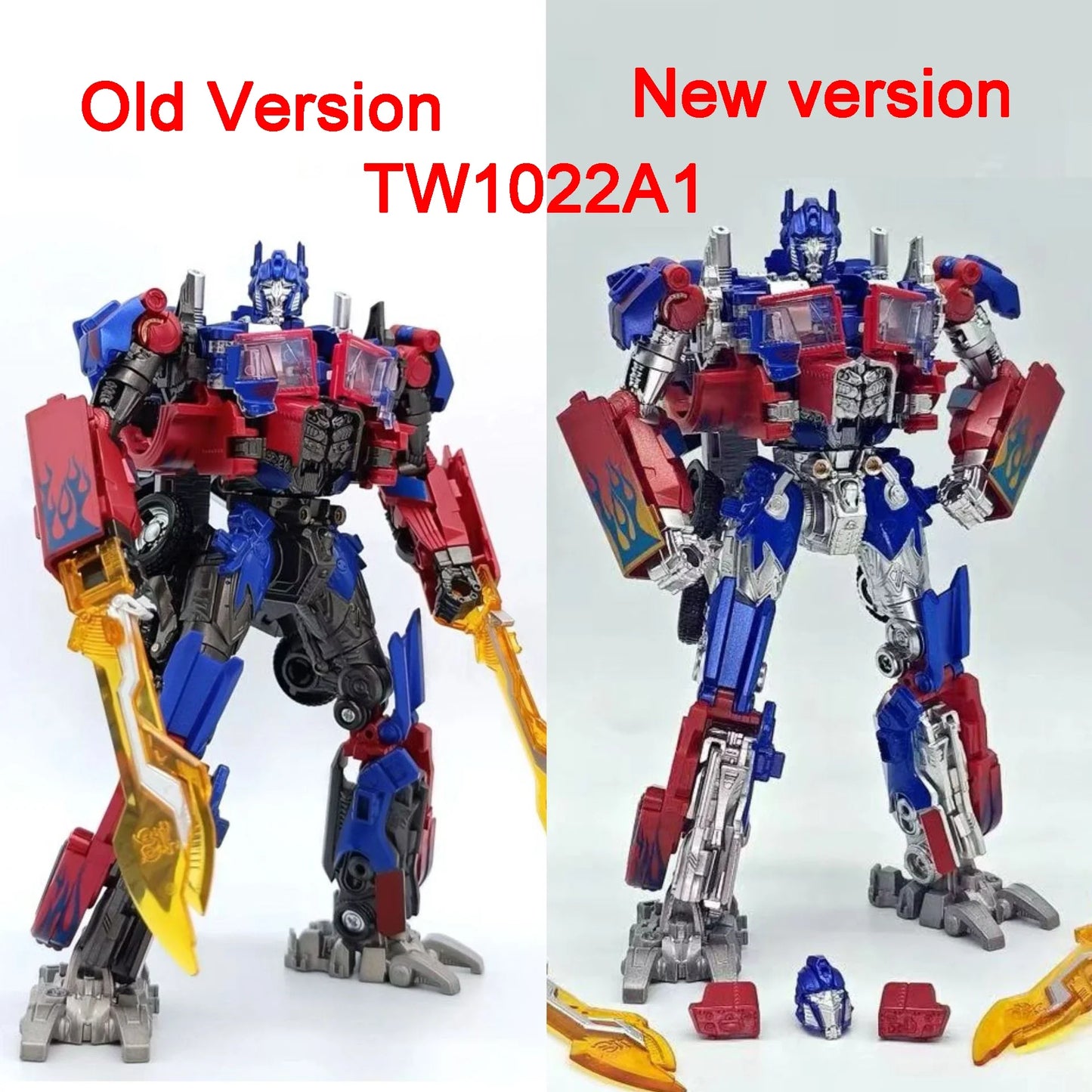 Baiwei Shockwave Transformation Toys – Sentinel Prime TW1024, Ironhide TW1026 & Bumblebee TW1025 Robot Figures TW1028/TW1030