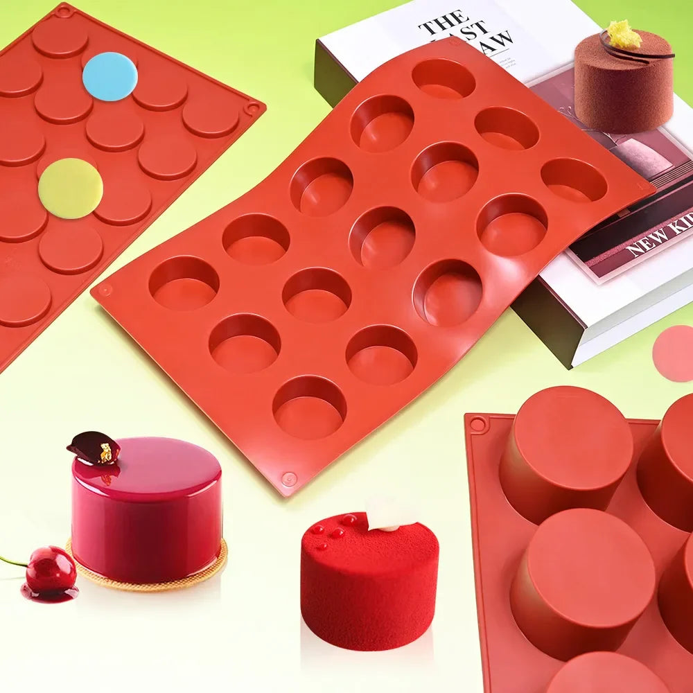 Cylinder Silicone Mold – Multi-Purpose Baking Tool for Soap, Jelly, Pudding, Chocolate, Cookies & Resin Crafts