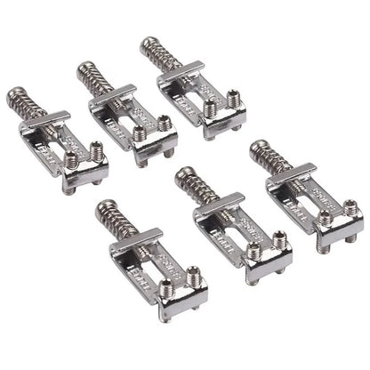 6PCS Roller Tremolo Bridge Saddles with Wrench – Zinc Alloy Upgrade for Fender Strat, Tele & ST Electric Guitars