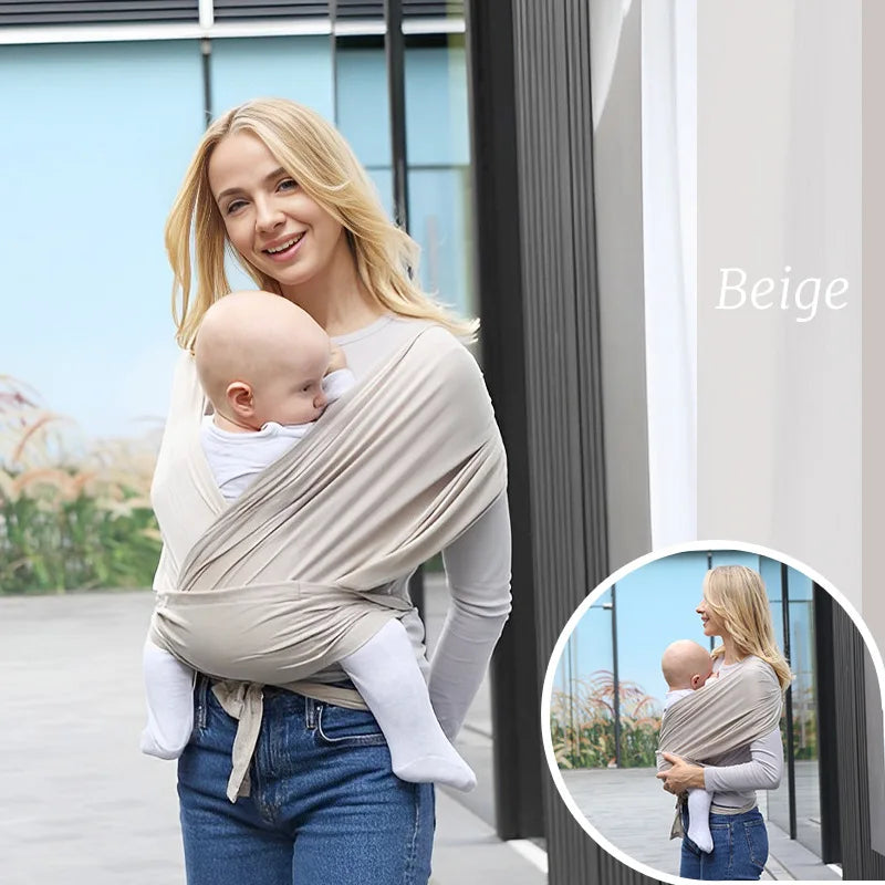Ergonomic Baby Backpack Carrier - X-Shaped Newborn Sling with Comfortable Outdoor Support Straps