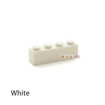 200pcs 1x4 Dot DIY Building Blocks - Educational Creative Brick Set Compatible with 3010 Bricks for Kids