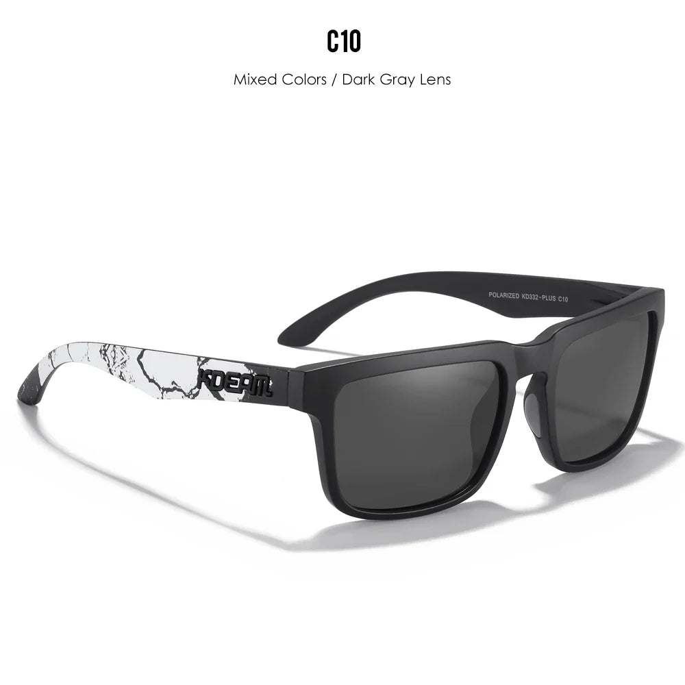 KDEAM Large Size Polarized Men’s Sunglasses – Photochromic Night Vision Oversized Fashion Shades for Men & Women, 154mm Width