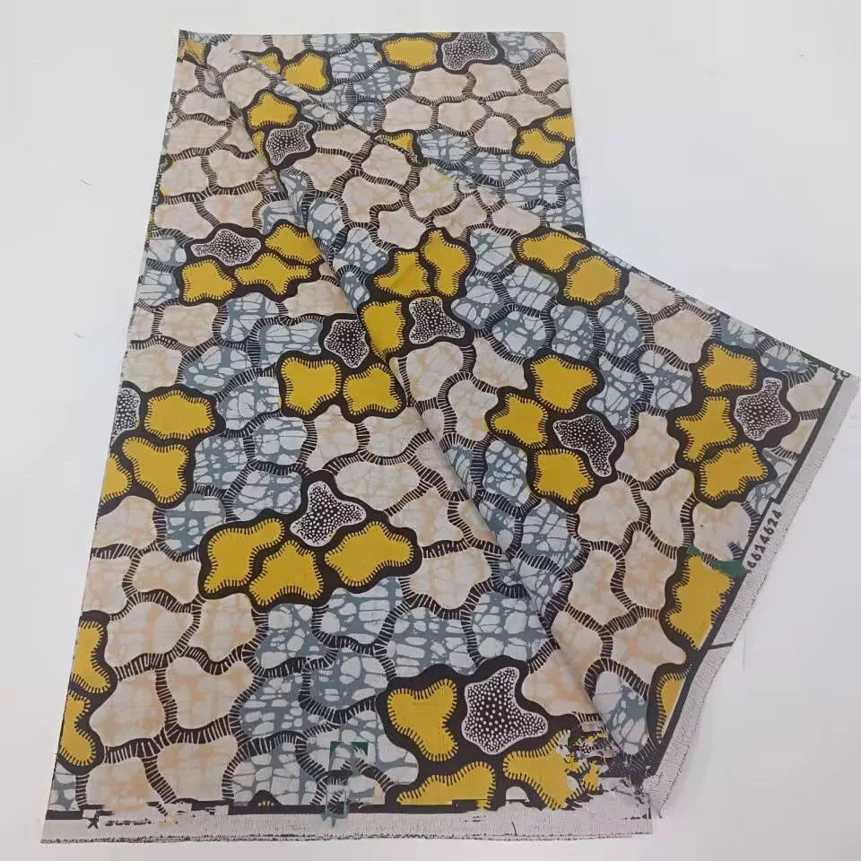 African Ankara Wax Print Fabric - 100% Cotton Batik Patchwork Sewing Material for Dresses & Crafts