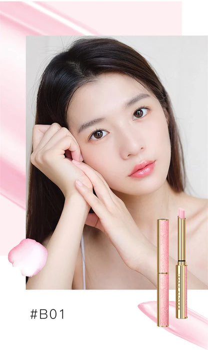 Honey Peach Magic Color Lipstick – Temperature-Change Moisturizing Lip Balm, Nourishing & Long-Lasting Bright Lip Makeup