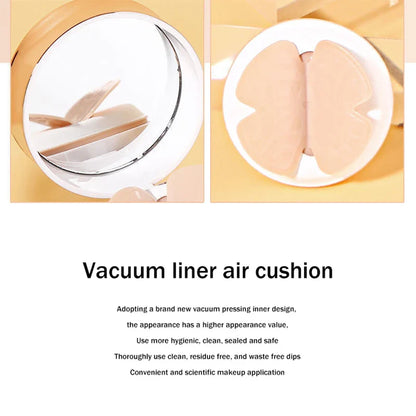 Air Cushion BB Cream with Butterfly Powder Puff – Moisturizing Foundation, Concealer & Whitening Oil-Control Waterproof Makeup