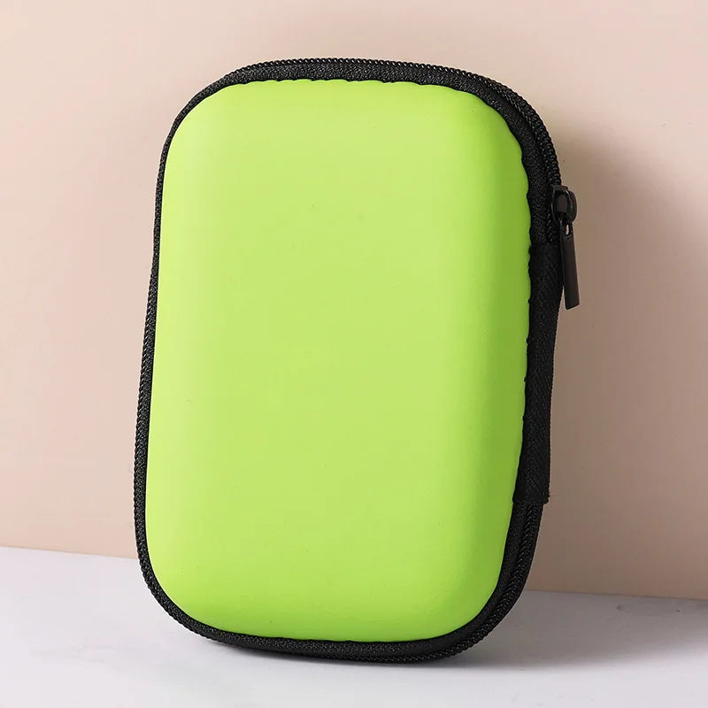 Portable Travel Cable Organizer Bag – Zipper Storage Case for Earphones & Electronic Accessories