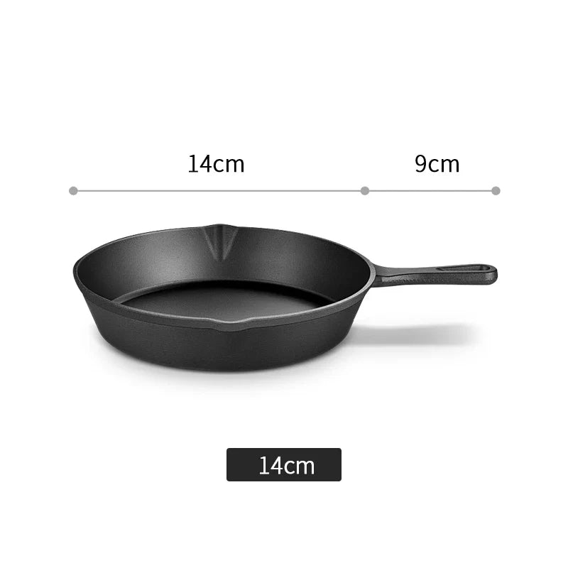 Cast Iron Frying Pan - Non-Stick Mini Skillet for Omelette, Pancake & Induction Cooking