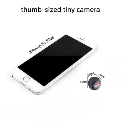 Mini 1080P HD Camera – Night Vision, Wide-Angle, Motion Detection Video Recorder with Magnetic Loop