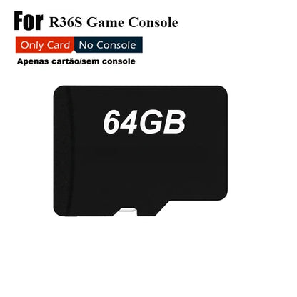 V5 SD Card for R36S Retro Handheld Game Console – 64GB/128GB/256GB Linux System, 3.5" IPS Screen Portable Player with Games