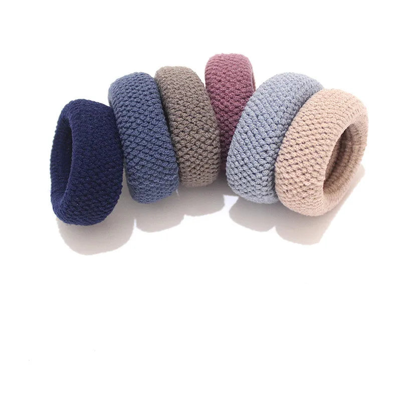 6pcs Fashion Ponytail Holders - Thick Elastic Hair Bands for Women & Girls Hair Accessories