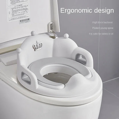 Baby & Kids Toilet Seat Ring - Soft Cushion Potty Training Seat Cover for Girls, Boys & Household Use