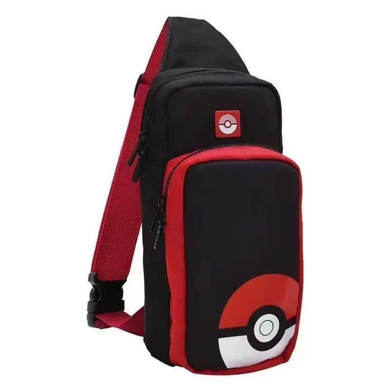 Pokemon Pikachu Crossbody Storage Bag – Travel Case for Nintendo Switch OLED, Lite, Dock & Game Console Carry Pouch