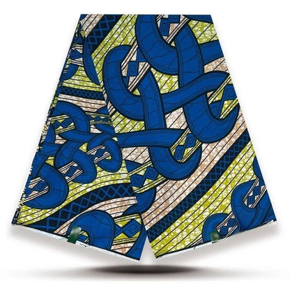 High Quality African Wax Print Fabric - 100% Cotton Soft Ankara Real Wax Fashion Material