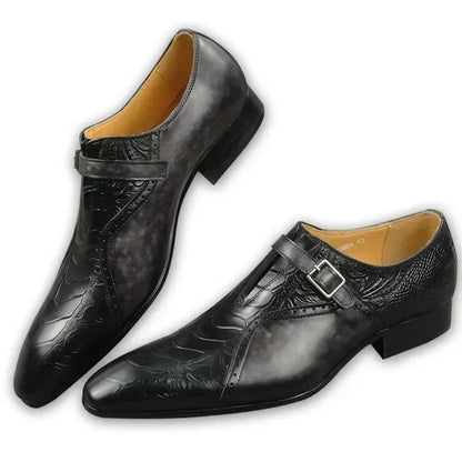 Men’s Genuine Leather Loafers - Soft Comfortable Formal Dress Shoes for Office, Wedding & Party