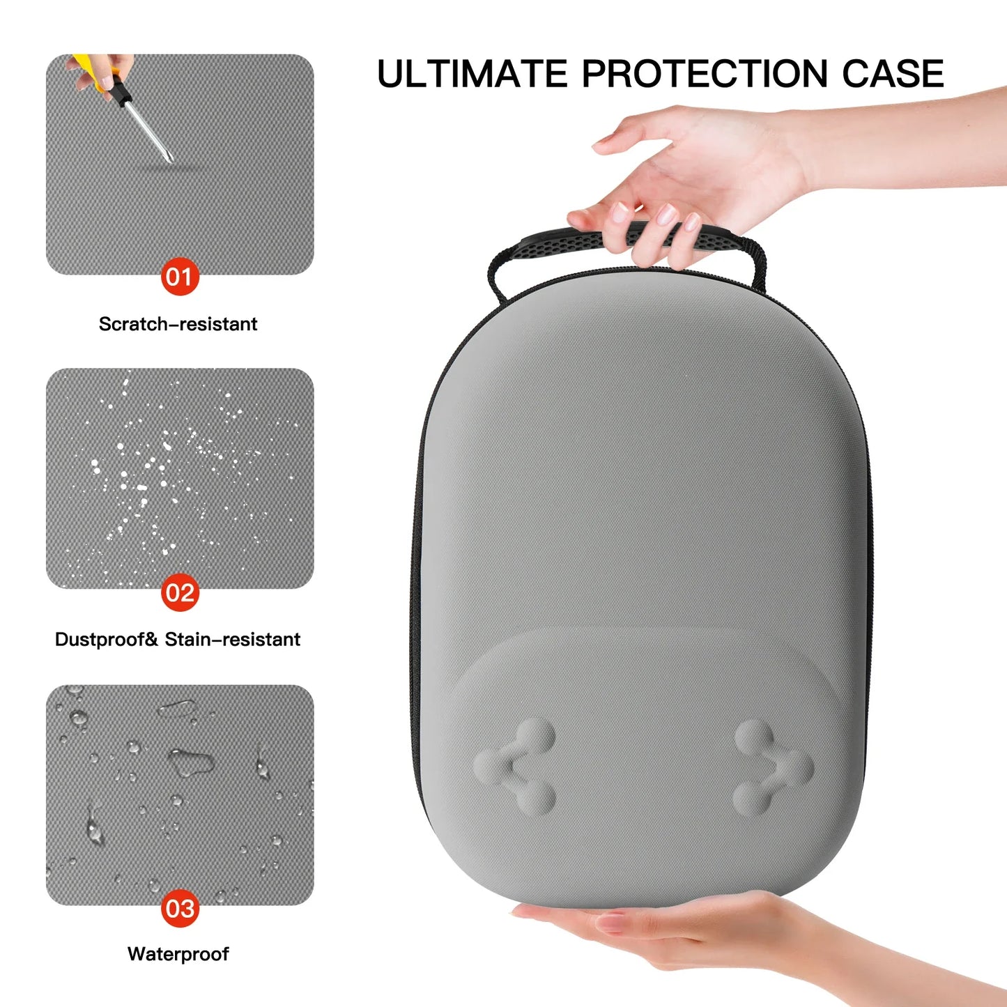 Hard Carrying Case for Meta Quest 3/3S – Drop-Resistant Travel Storage Bag for VR Headset & Accessories