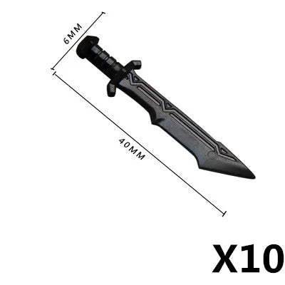 Military Knight Building Blocks - Medieval Soldier Figures with Weapons & Accessories Mini Bricks Set