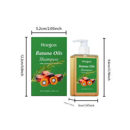 Organic Batana Oil Shampoo - Nourishing Rosemary Extract Formula for Scalp Care, Hair Repair & All Hair Types