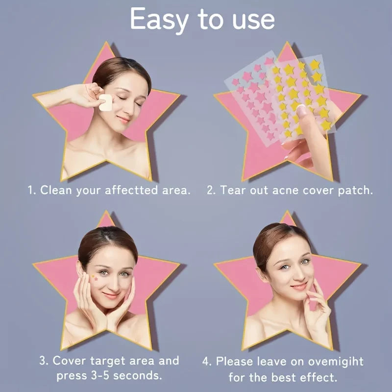 Hydrocolloid Acne Patches - 280/1120/1680pcs Invisible Facial Blemish Covers for Acne Concealing and Skin Care