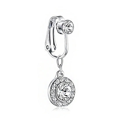 Faux Snake Belly Ring – Fake Clip-On Umbilical Navel Piercing, Belly Button & Cartilage Body Jewelry