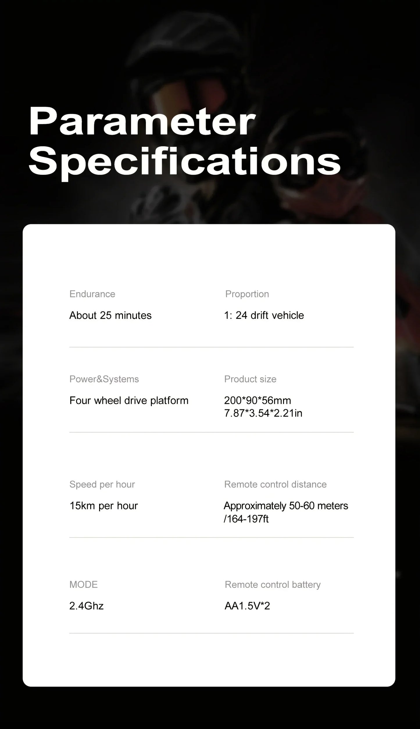 New 1:24 High-Speed RC Drift Car — 20KM/H 4WD Remote Control Racing Vehicle with Replaceable Tires, Competition Toy for Kids