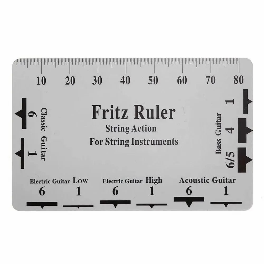 Miwayer Guitar Neck Notched Straight Edge — Luthier Tool with String Action Ruler Gauge for Gibson & Fender Electric Guitars