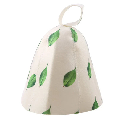 Felt Head Protection Shower Cap – Russian Style Sauna Hat for Heat & Steam, Sauna Vaporarium Accessories