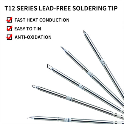 T12 75W Digital Soldering Iron Station – Adjustable Temperature Control, Welding & Rework Microcontroller Tool