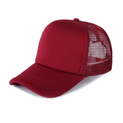 Custom Logo Mesh Trucker Cap - 5 Panel Snapback Baseball Hat for Men & Women Summer Sports Sun Hat