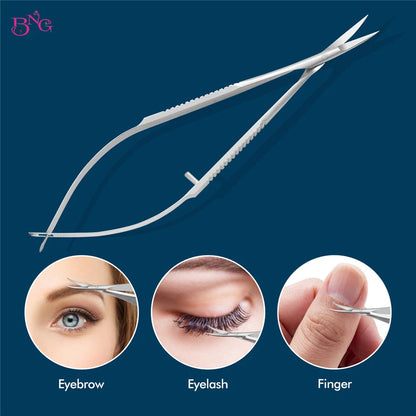 BNG Stainless Steel Cuticle Nipper & Dead Skin Remover Pliers – Straight Manicure & Eyebrow Scissors Beauty Tools