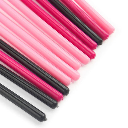 ANNAFRIS 50pcs Disposable Eyelash & Eyebrow Brushes — Soft Crystal Lash Extension Mascara Wands Makeup Tools