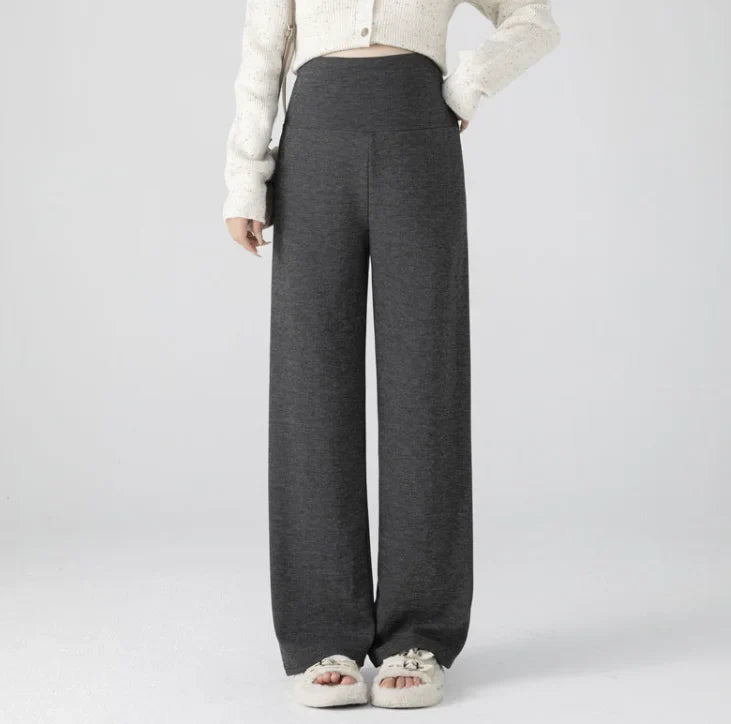 M-4XL Women’s Maternity Radish Pants – Cotton Fleece Ankle-Length Corduroy Sweatpants, High Waist Autumn Pregnancy Trousers